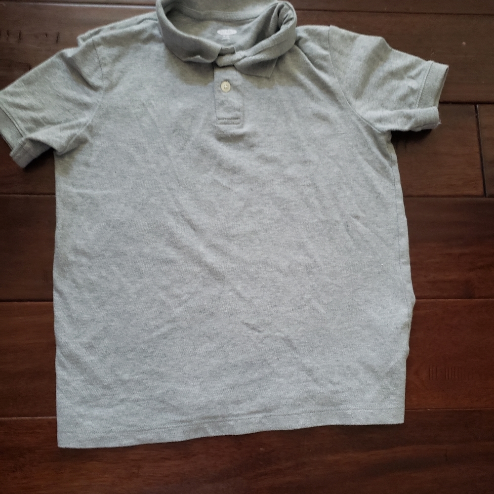 Boys Gray Old Navy Collar Shirt